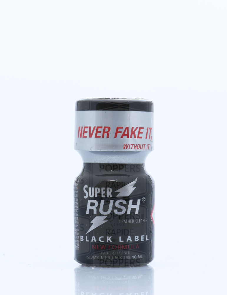 super rush black label poppers