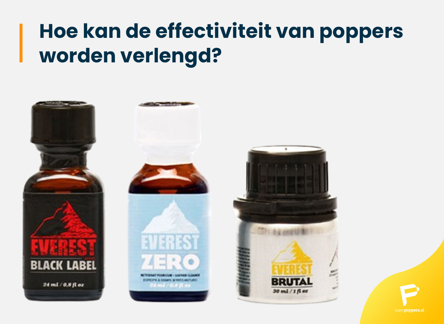 effectiviteit poppers